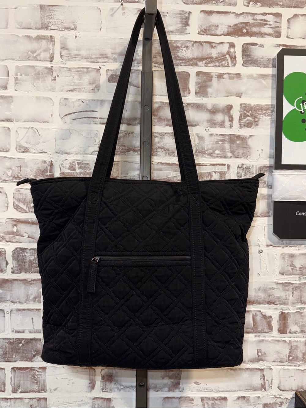 Vera Bradley Black Quilted Tote